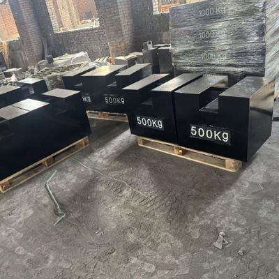 Alta qualità 500 kg 1000 kg 2000 kg rettangolare piatto di ferro fuso pesi nero classe M1 basso prezzo