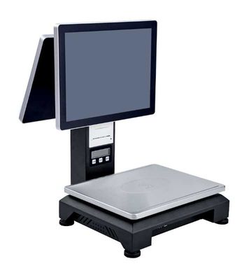 Cassiere LCD a 15,1 pollici del PC del touch screen con la pesatura della funzione