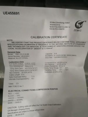 Corrosione della prova di olio delle cellule di carico della macchina del peso del fascio H8C -2t del taglio di Zemic anti